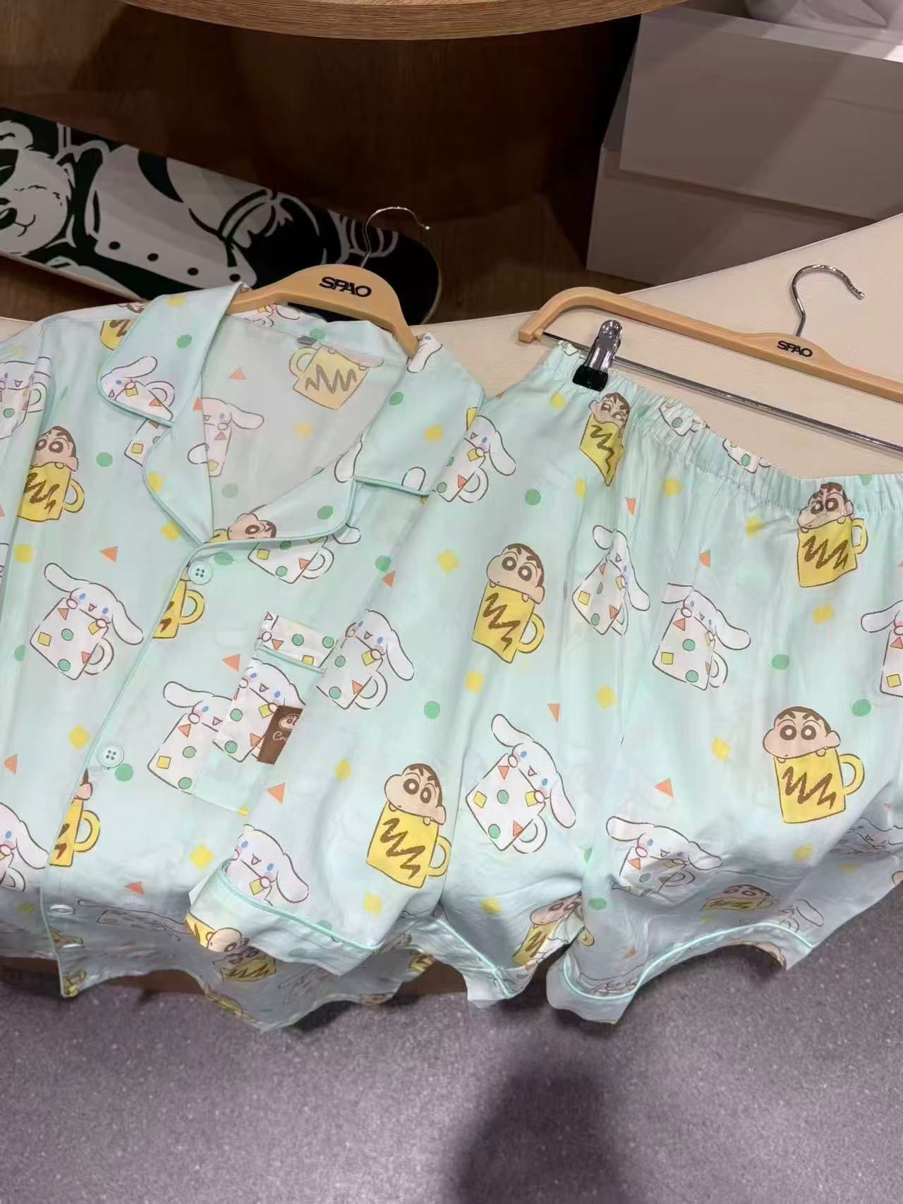 廠單 小新 x cinnamoroll 親子家居服