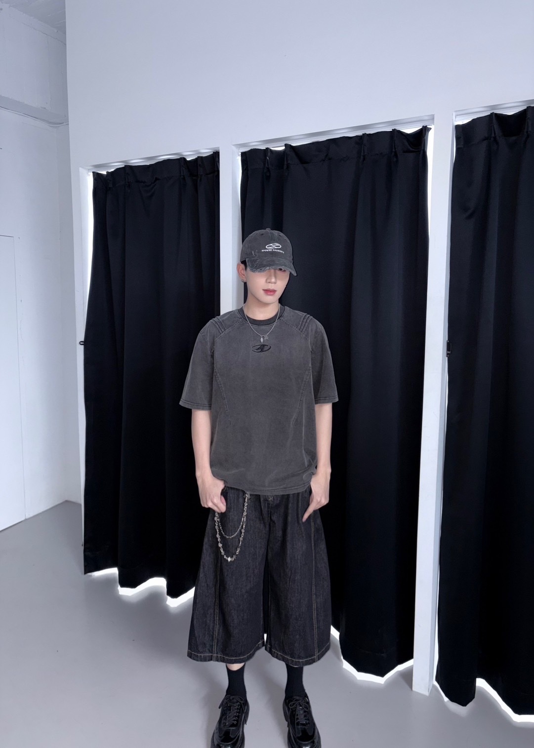 (GOAL) 美式復古解構水洗短tee Aw2562