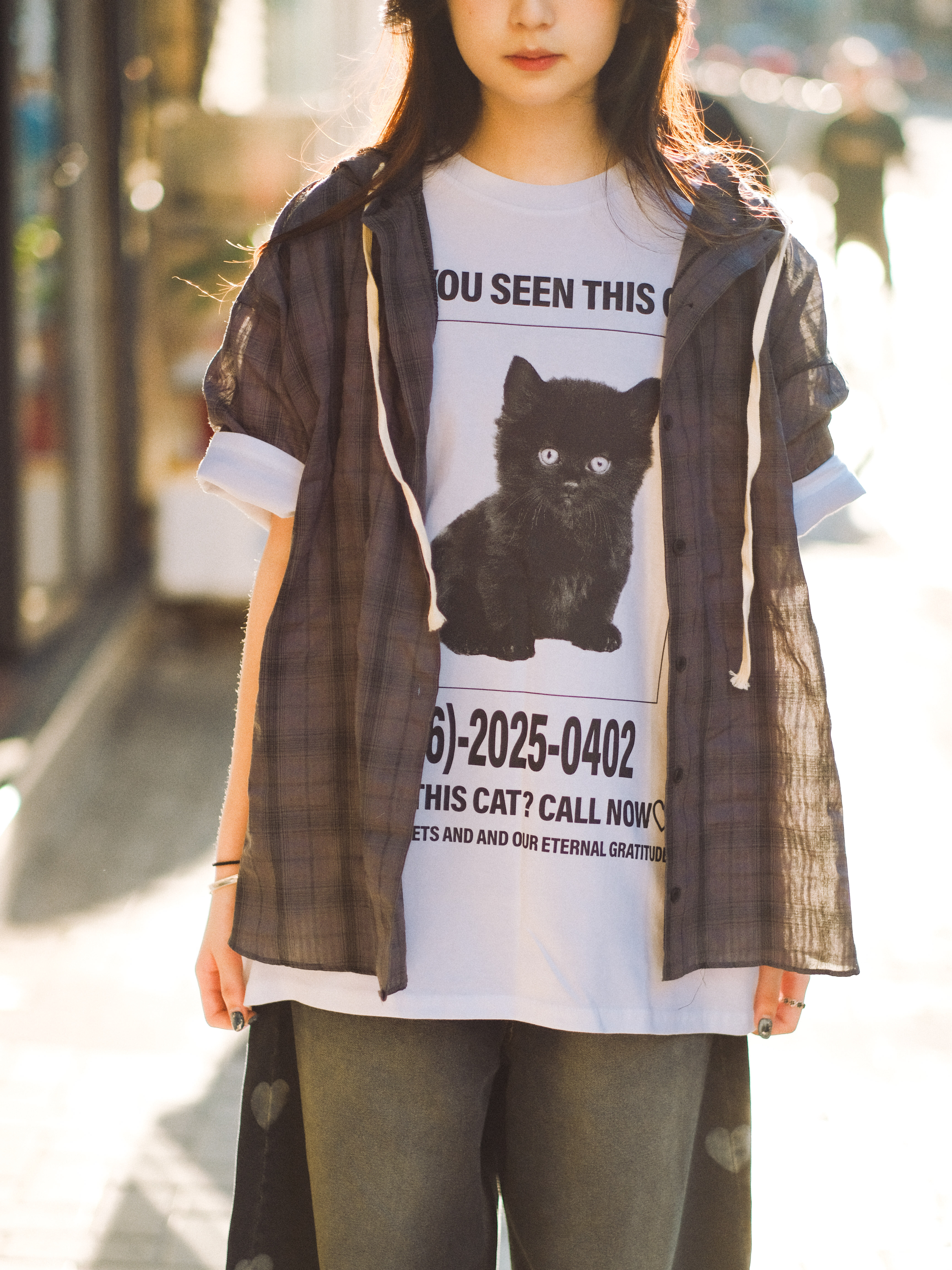 Style Get！連帽格紋恤衫