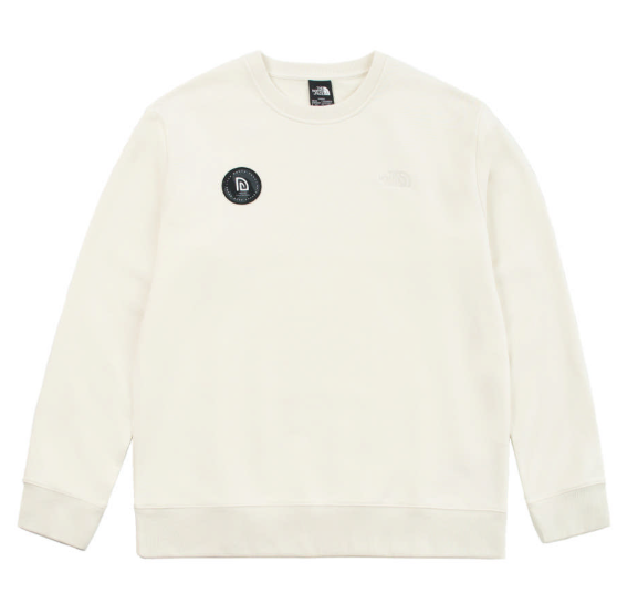 The North Face Unisex White Logo Crewneck Sweatshirt | Classic Long Sleeve Pullover for Casual Streetwear  JUN25