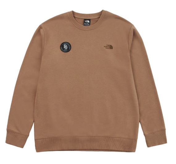 The North Face Unisex Brown / Logo Crewneck Sweatshirt | Classic Long Sleeve Pullover for Casual Streetwear  JUN25