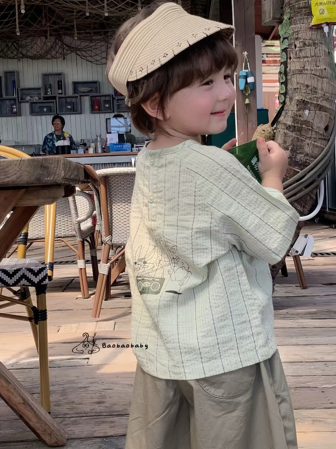 音浪兔兔條紋衫