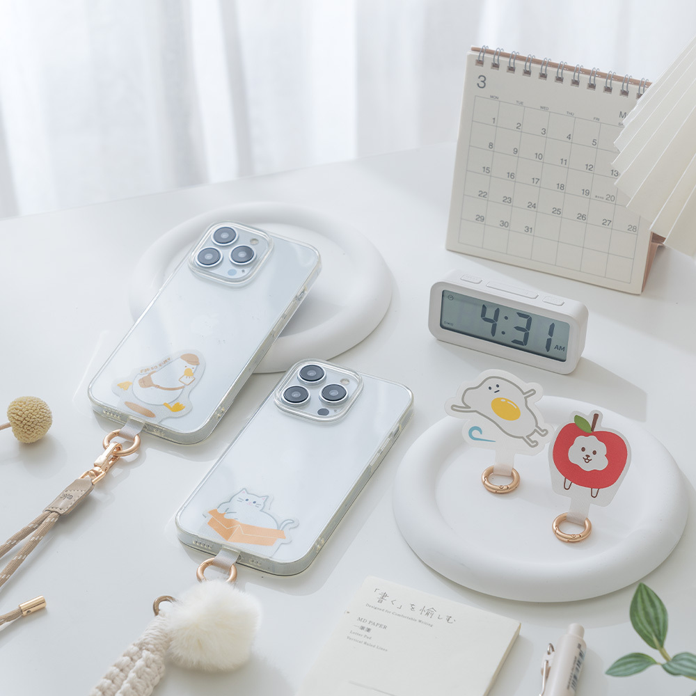 ekax 玩趣造型系列手機掛繩夾片