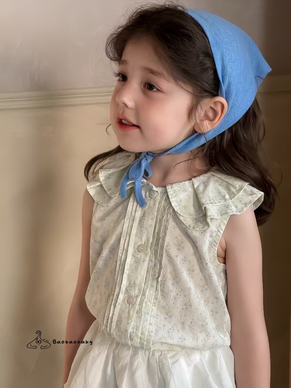 小葉奶露立領衫