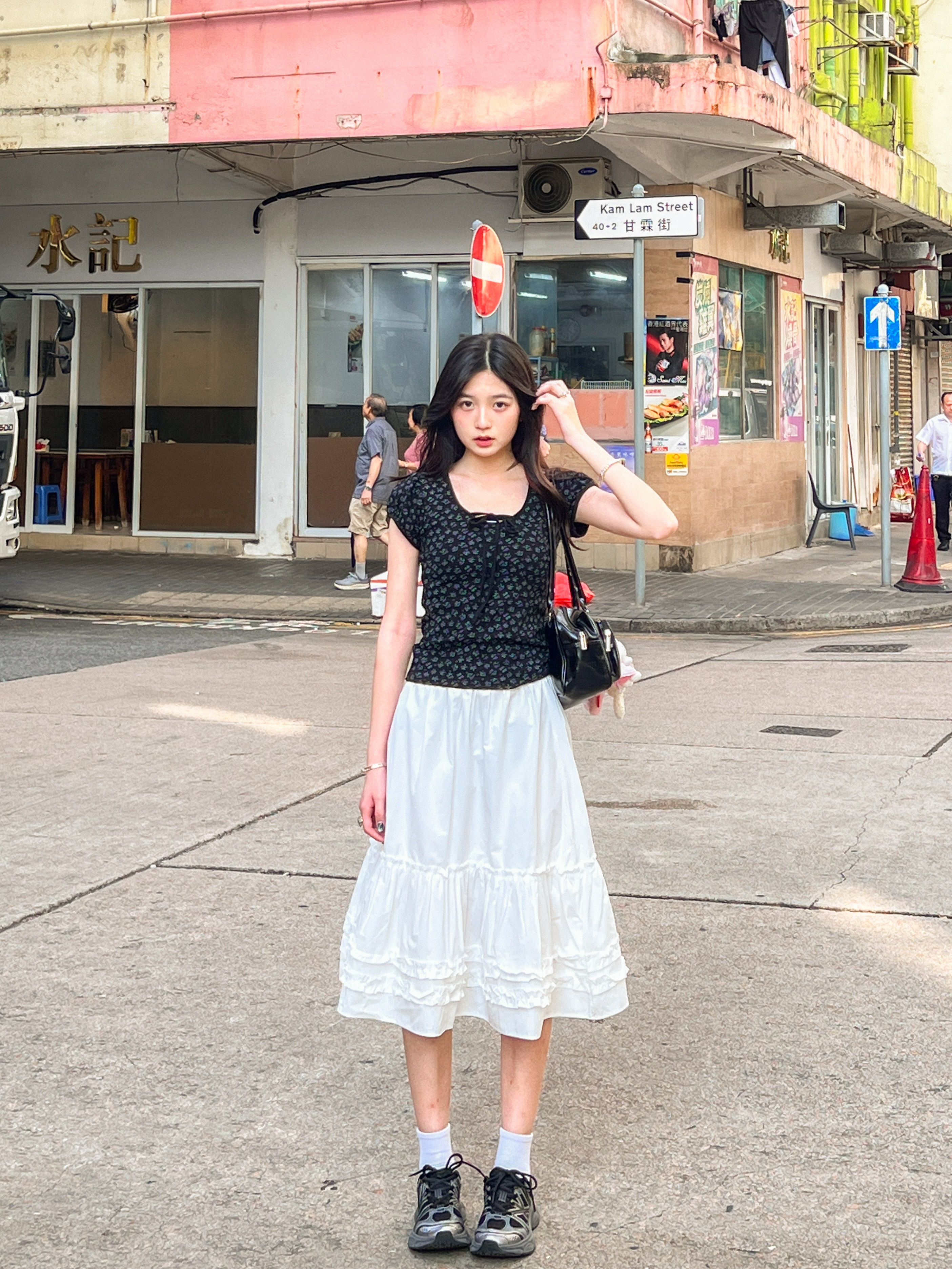 小個子友好Ruffle長裙