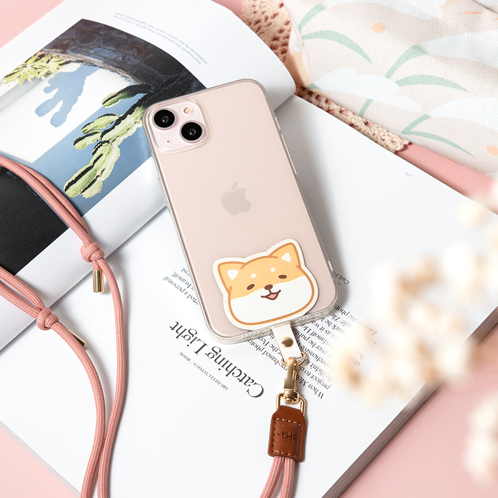 ekax x 柴語錄聯名 大頭造型手機掛繩夾片