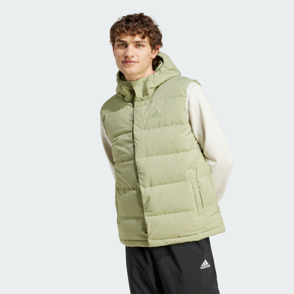 Adidas Helionic Vest IX8856 男 羽絨背心 嫩綠