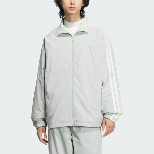 Adidas St 3st Wv Tt JL6092 男 立領外套 運動外套 休閒穿搭 灰 白 亞版