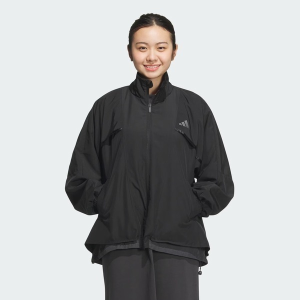 Adidas Word Woven JKT JN9954 女 立領外套 運動外套 休閒穿搭 黑