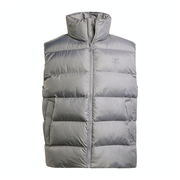 Adidas Commercial Vest IY3401 男 運動背心 立領 保暖 灰