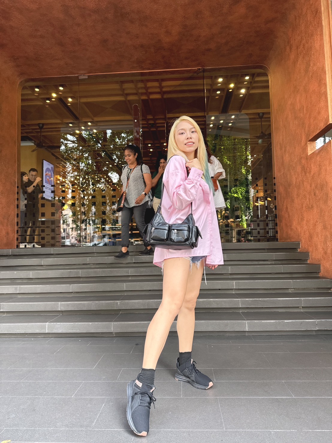 韓國愛豆同款多口袋馬鞍包