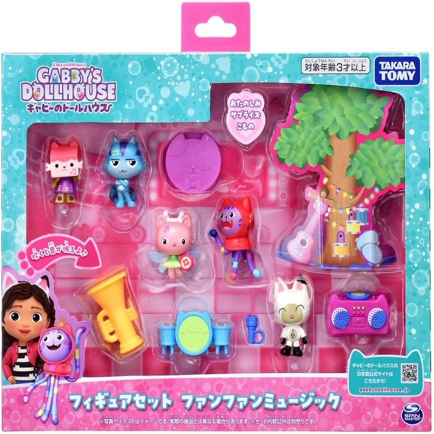 日本版 Gabby's Dollhouse 趣味音樂公仔套裝