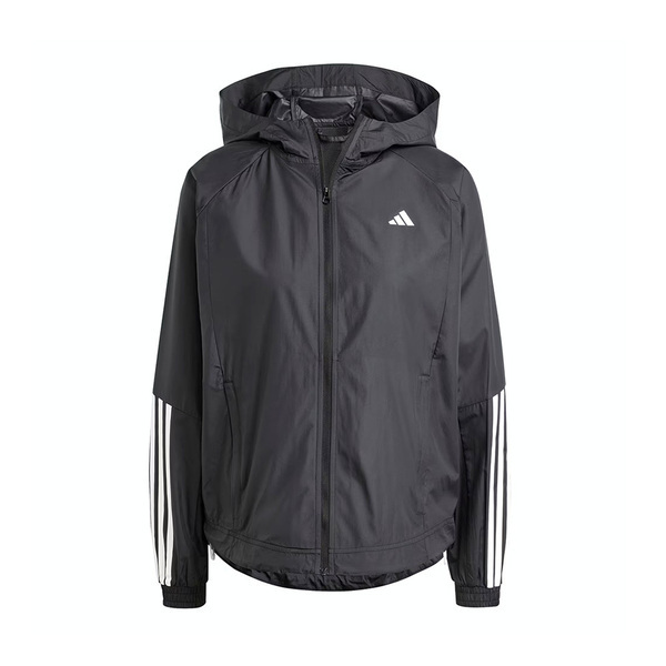Adidas HYGLM WINDB IS8036 女 連帽 外套 風衣 運動 訓練 慢跑 寬鬆 愛迪達 黑