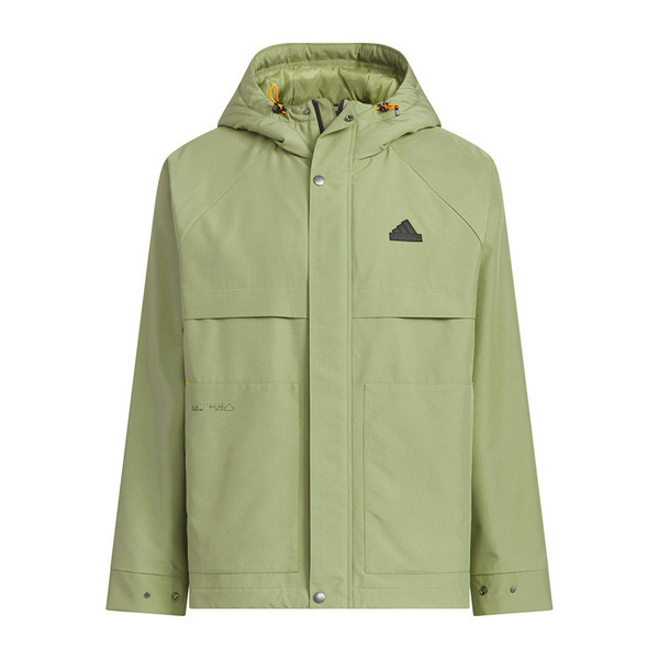 Adidas TH Warm JKT JI6842 男 立領外套 運動外套 休閒穿搭 防潑水 保暖 防風 綠