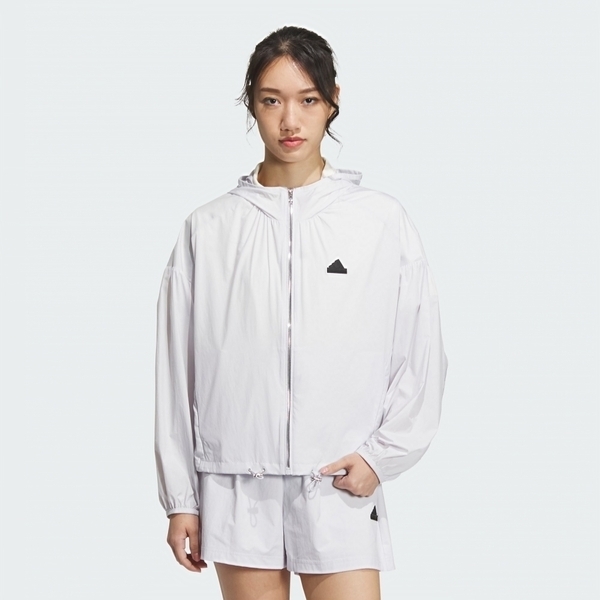 Adidas Tech UPF HD JKT IM8835 女 連帽 外套 風衣 運動 訓練 輕盈 簡約 舒適 白