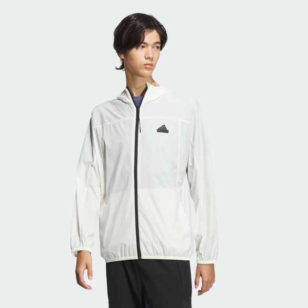 Adidas TH LW WV JKT IT3942 男 連帽 外套 運動 訓練 休閒 輕便 透氣 防曬 薄外套 白