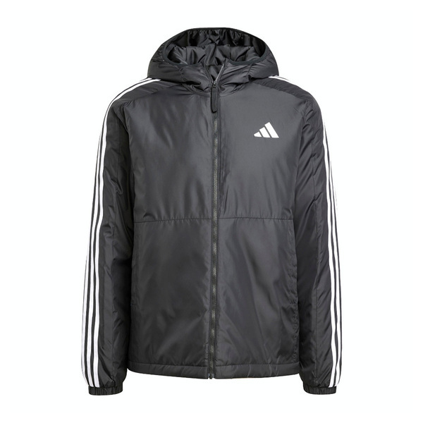 Adidas ESS 3S INS HO J JD1032 男 連帽外套 保暖 運動外套 防風 防潑水 黑白