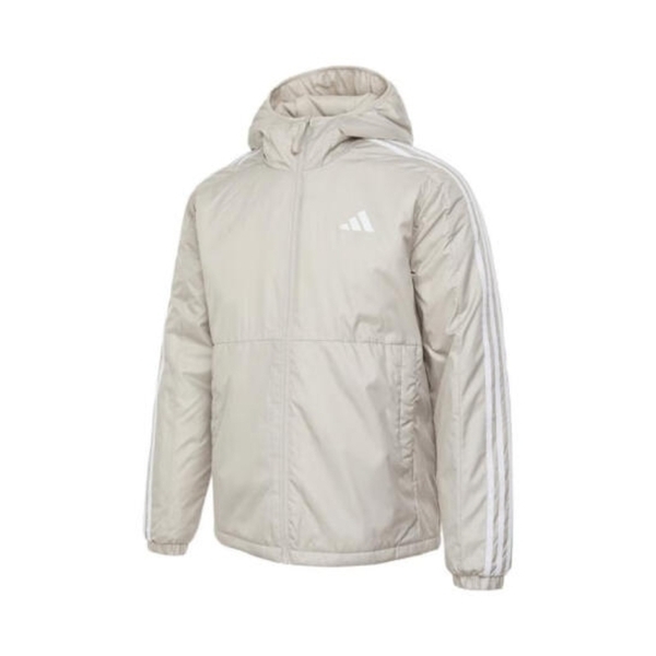 Adidas ESS 3S INS HO J JD1033 男 連帽外套 保暖 運動外套 防風 防潑水 米白