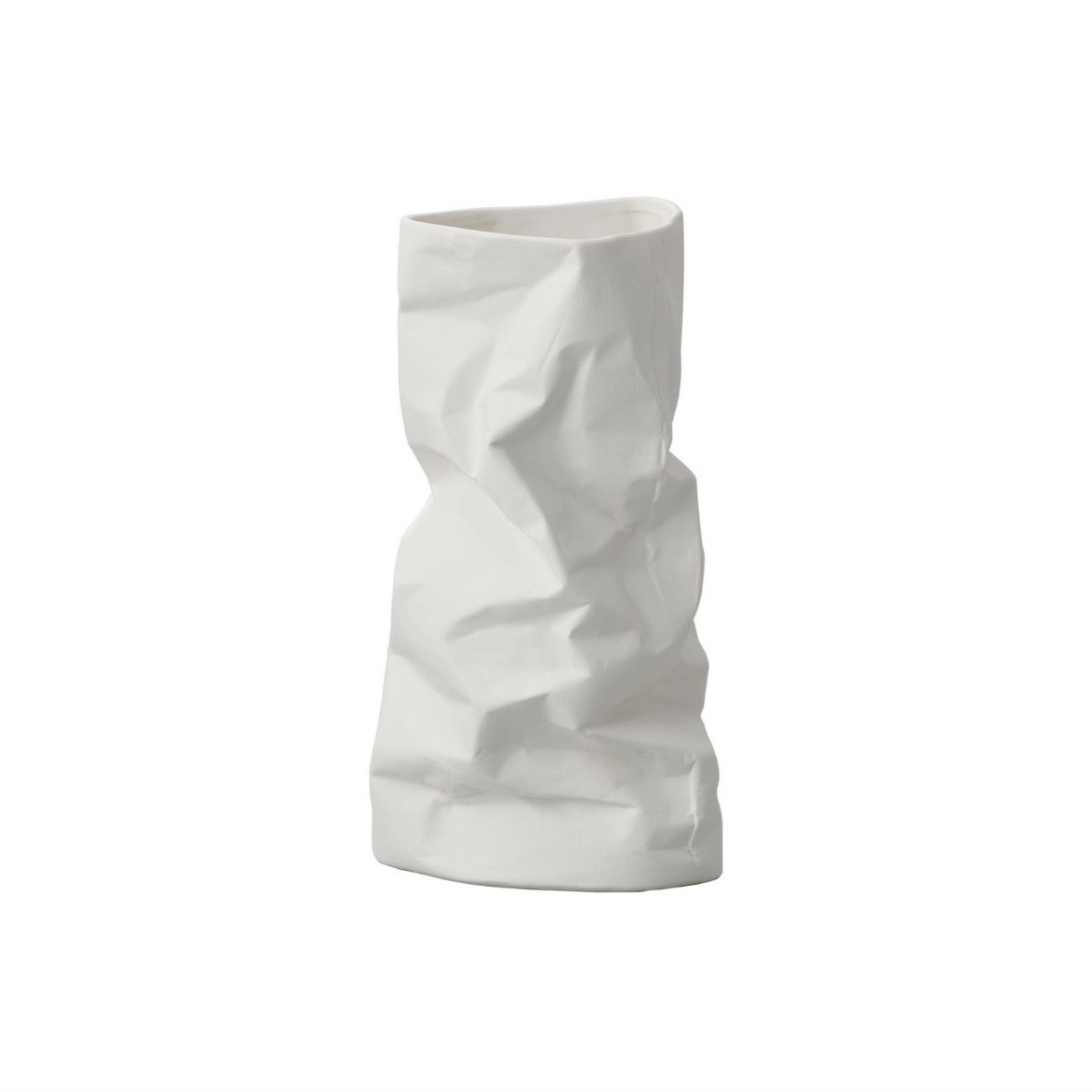 陶瓷花器 不規則皺褶 2色