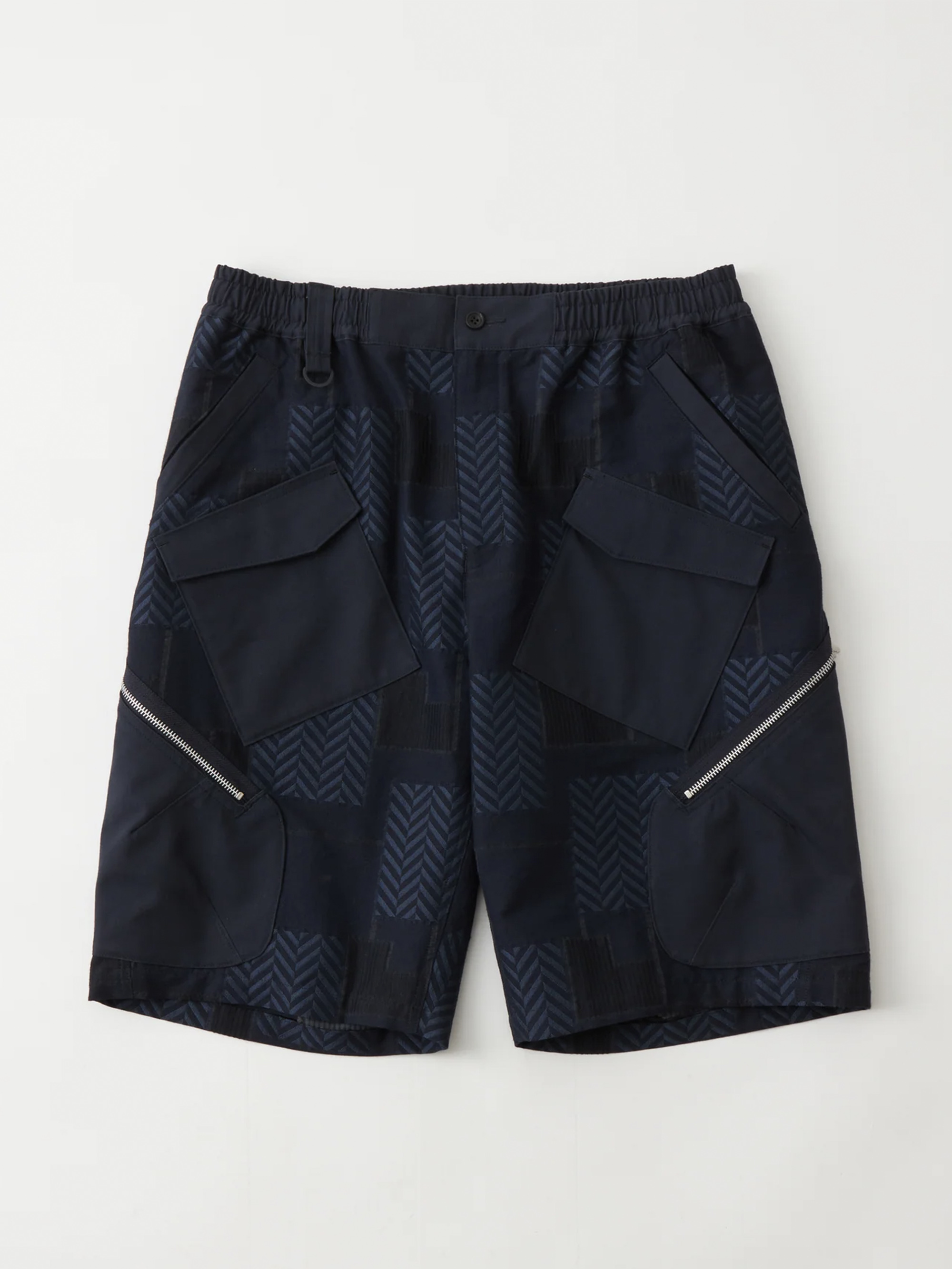 WHITE MOUNTAINEERING PATCHWORK JACQUARD CARGO SHORT PANTS 短褲