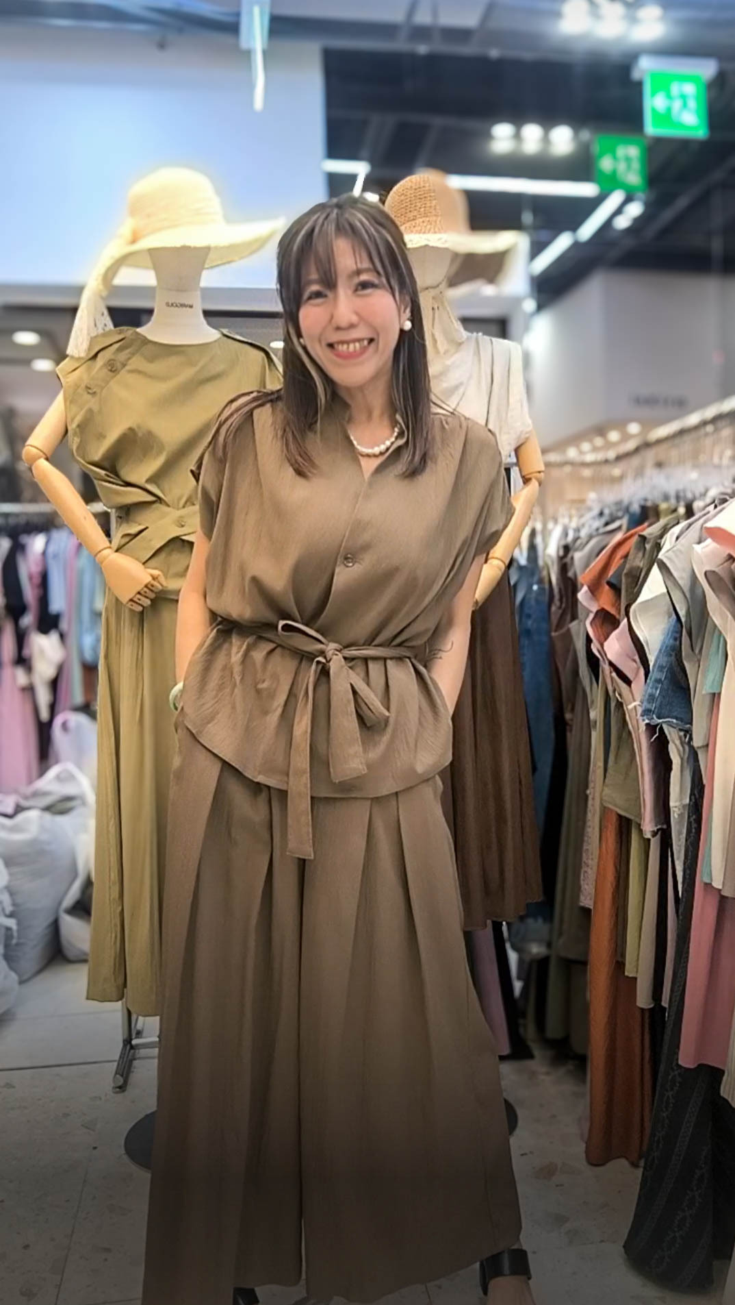 📢PM_K9610  ▶️單顆釦子 無袖上衣 👉B:130cm L:62cm👈