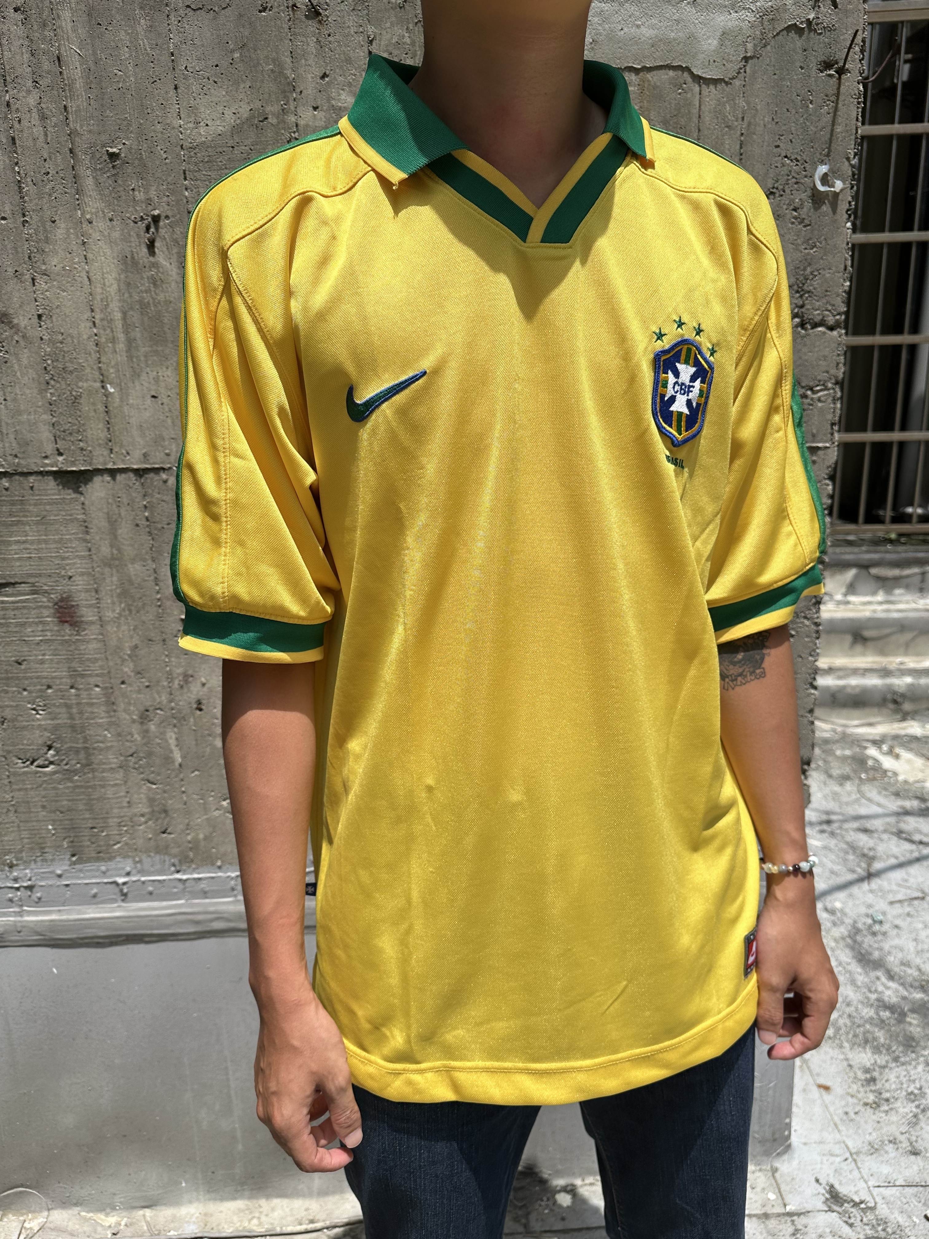 90s NIKE Soccer Shirt Brazil National Team