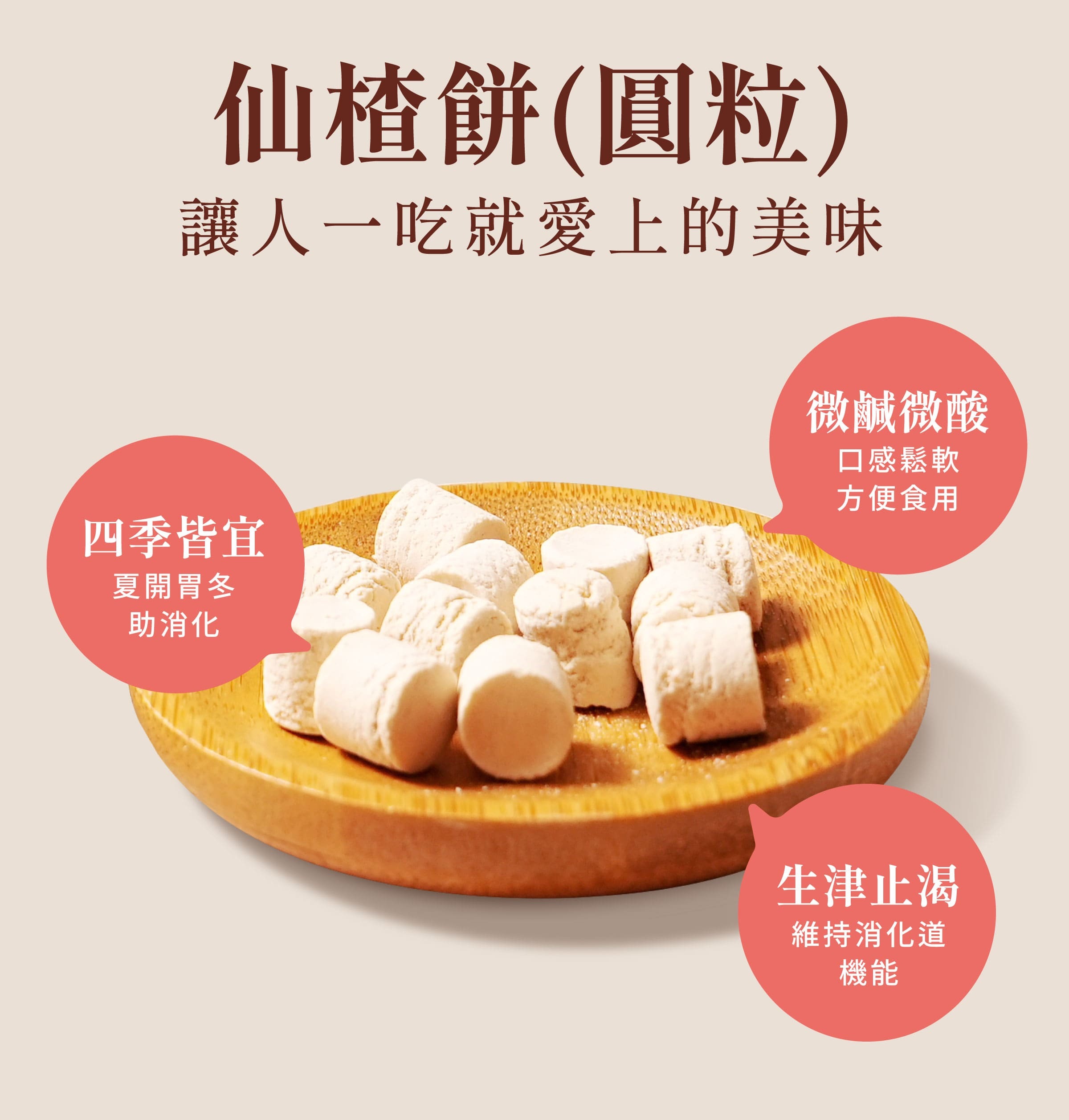 登義仙楂餅(圓粒)特色