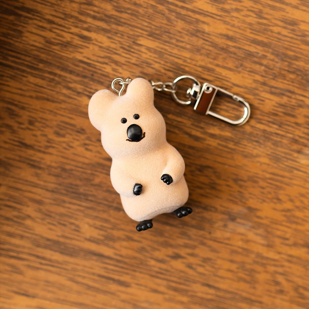 【Dinotaeng 】QUOKKA FLOCKING KEYCHAIN 鑰匙圈