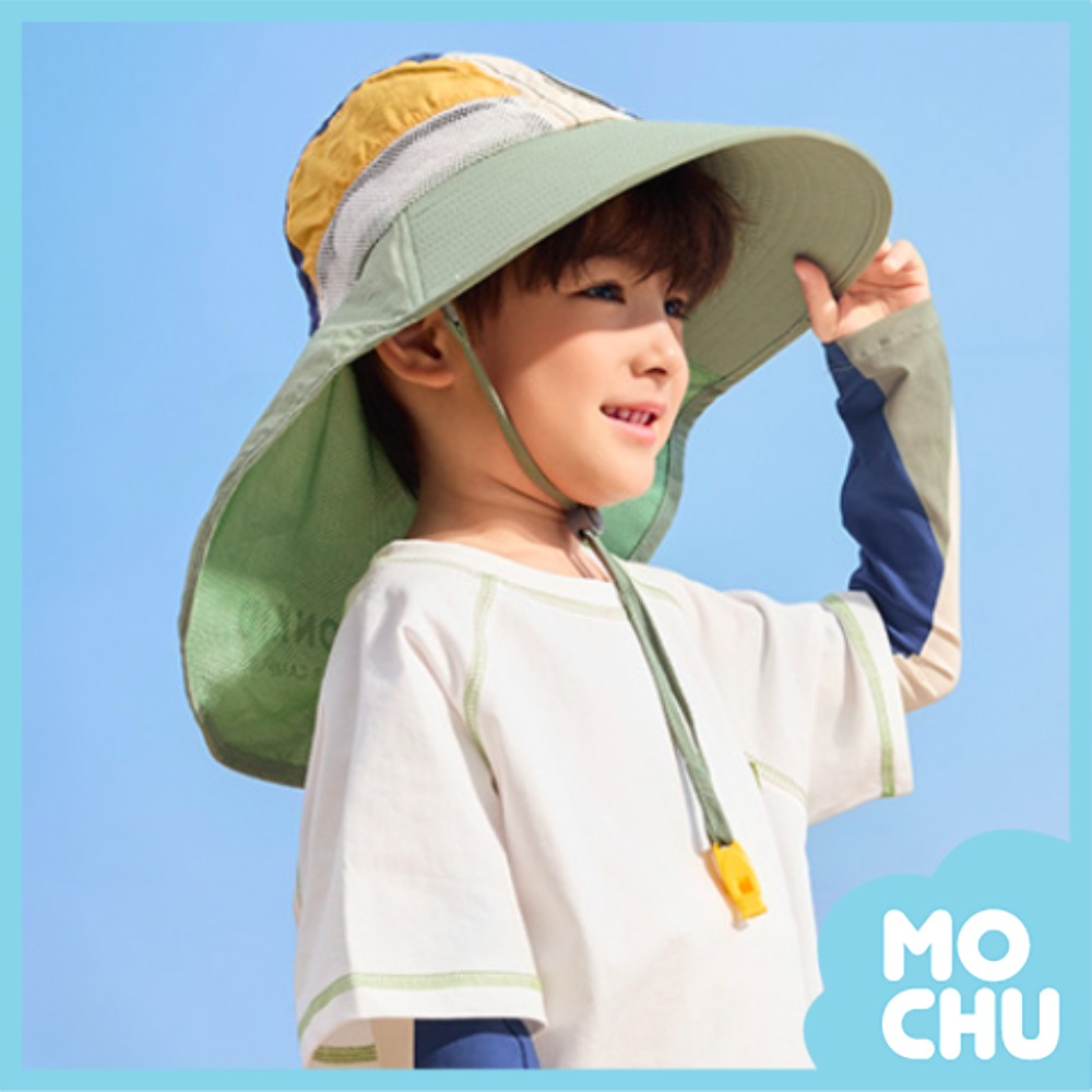 撞色原紗防曬大帽簷遮陽帽(五色)