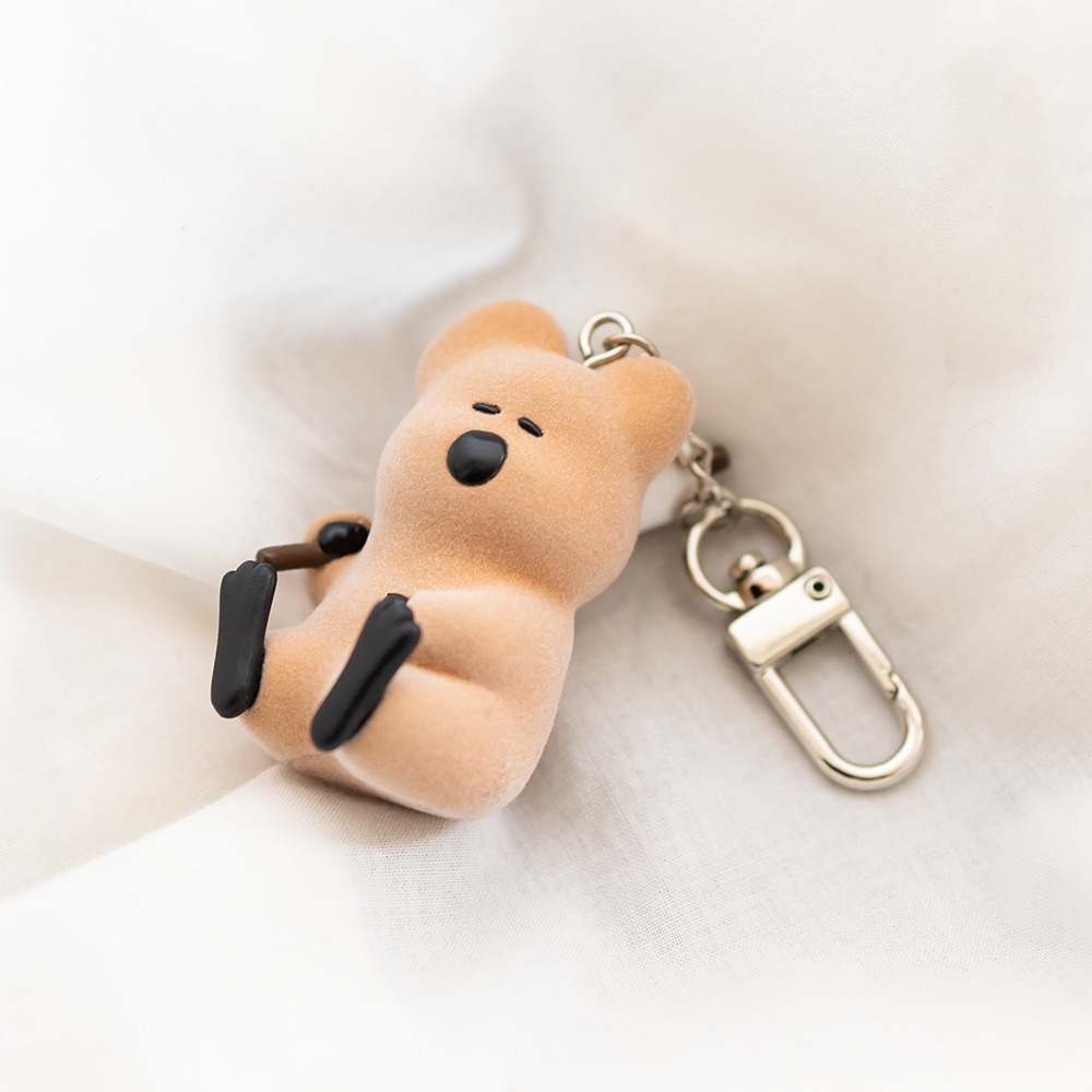 【Dinotaeng 】QUOKKA & MARSH FLOCKING KEYCHAIN 鑰匙圈