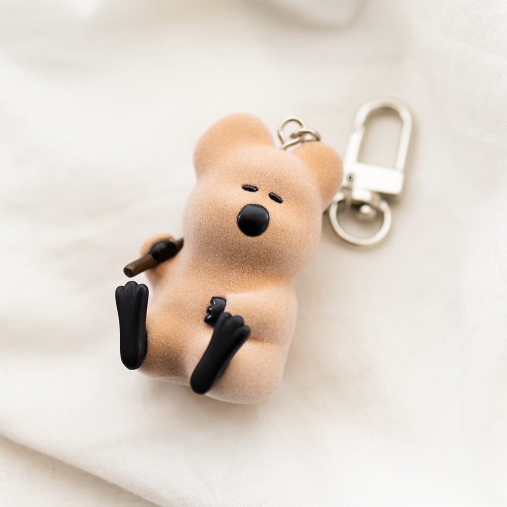 【Dinotaeng 】QUOKKA & MARSH FLOCKING KEYCHAIN 鑰匙圈