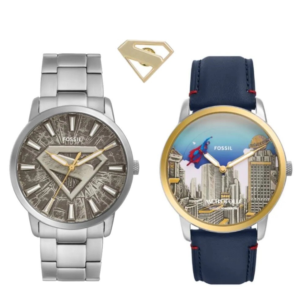 FOSSIL x Superman 超人再起限量聯名錶（LE1208SET／LE1207SET）-時尚時計