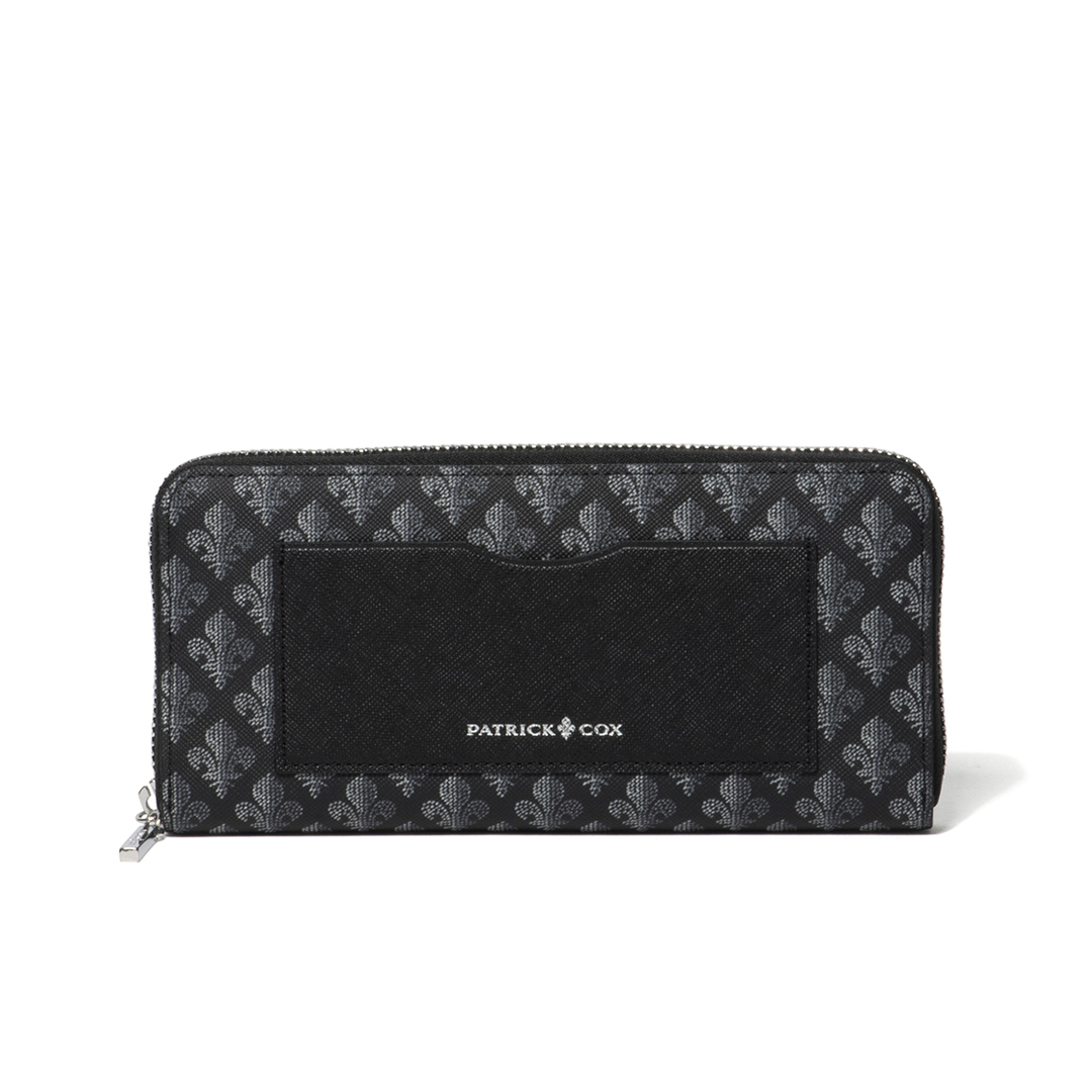 Patrick Cox Colorful Maison RF Long Wallet (Black)