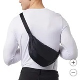 [S] 32 DEGREES BLACK UNISEX CROSSBODY BAG, 198384000683 (SZZ608)