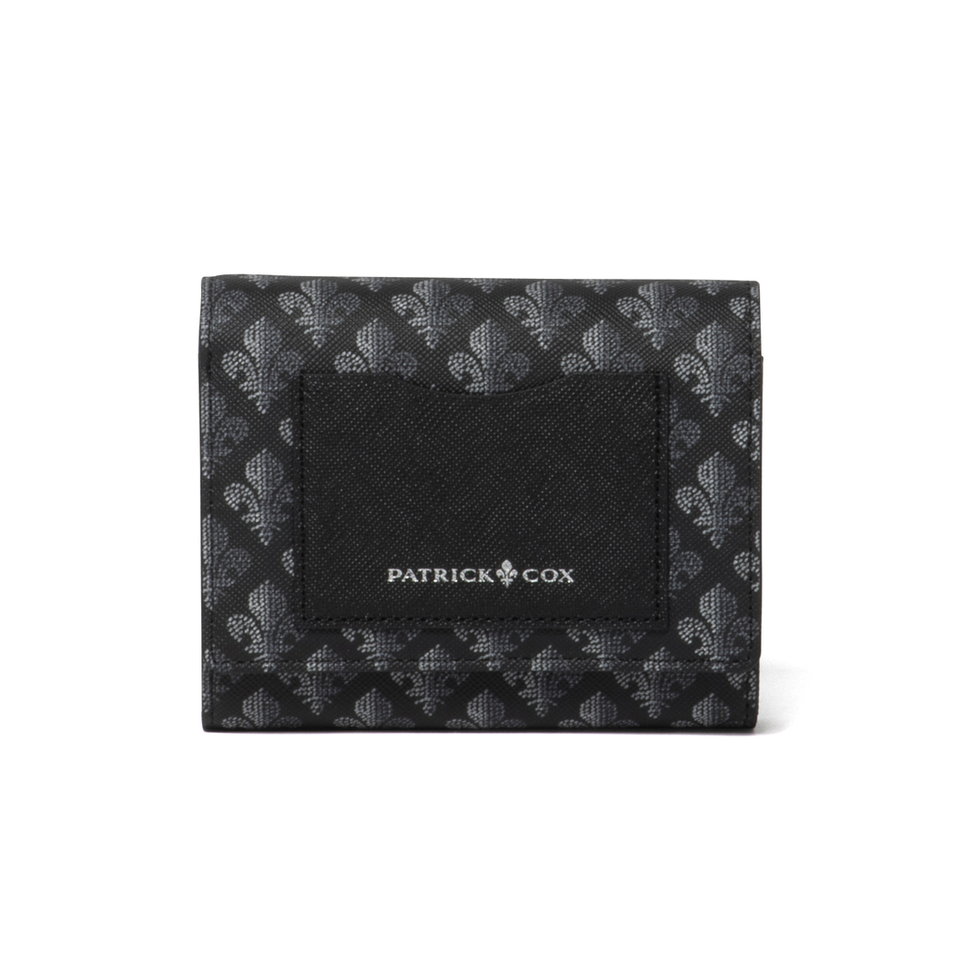 Patrick Cox Colorful Maison Folded Wallet (Black)