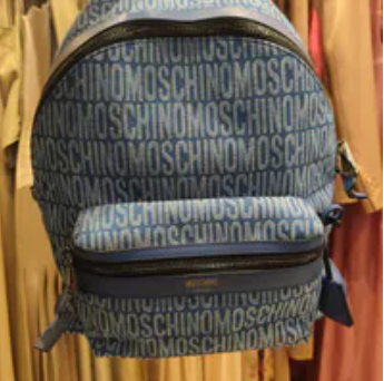 [S] MOSCHINO BLUE 6MA760482671299 LOGO BACKPACK, 667112928822 (SM898)