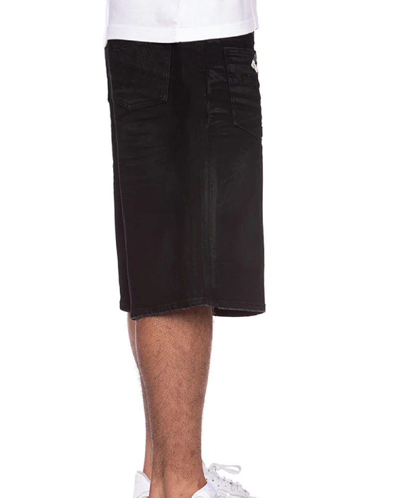 BB OFF WORLD JEAN SHORTS (LONG/WIDE LEG)