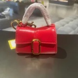 [S] MARC JACOBS TRUE RED 2R3SCP040S10-617 THE NANO ST. MARC TOP HANDLE CHARM, 196611118934 (SMJ542)