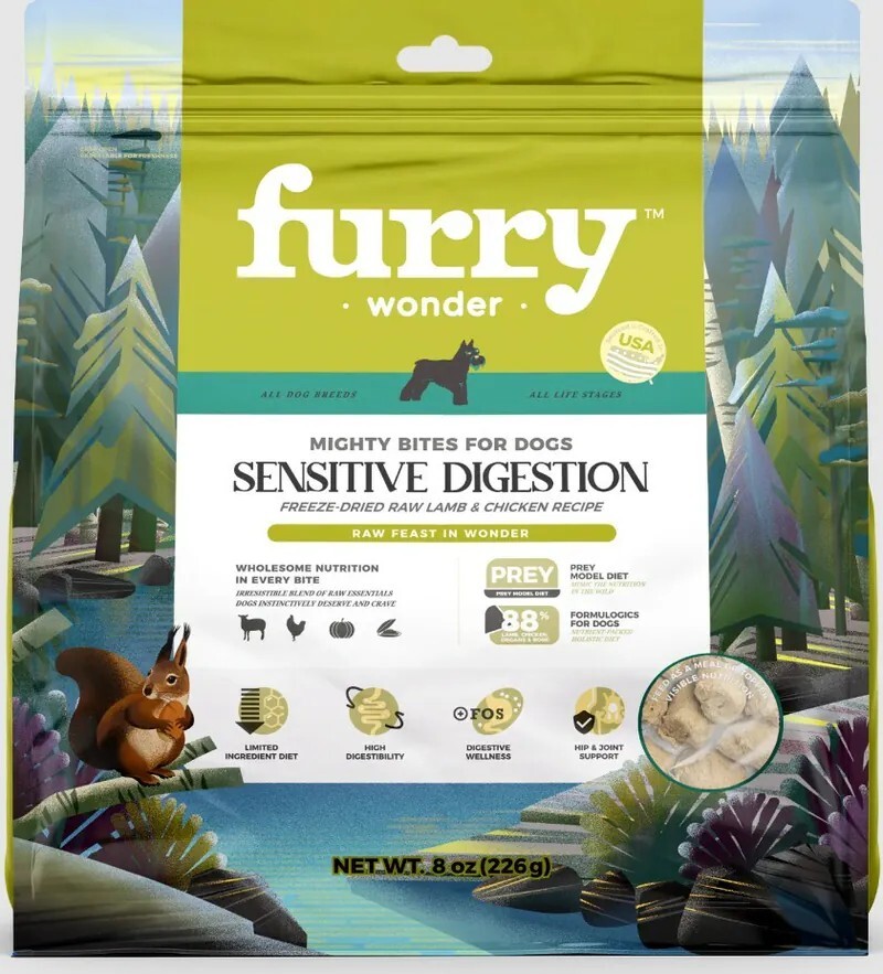 美國Furry Wonder 全犬 低敏消化 主食凍乾 雞肉+兔肉味8oz/ 16oz  (狗脫水糧)