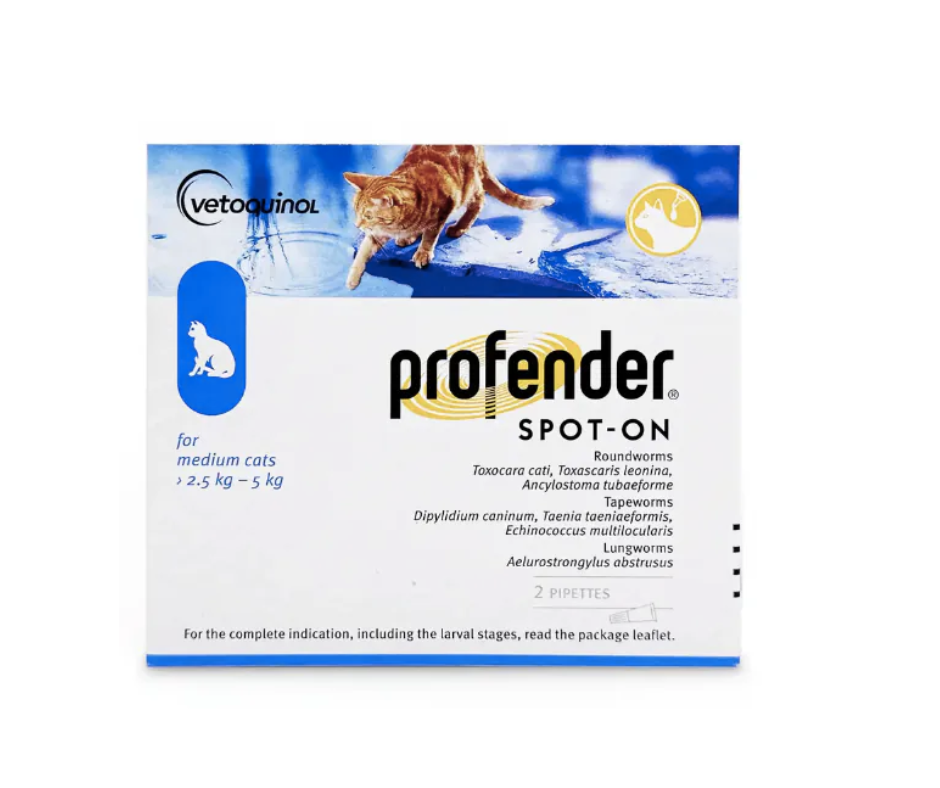 Vetoquinol - Profender貓用滅蟲藥 2.5-5Kg
