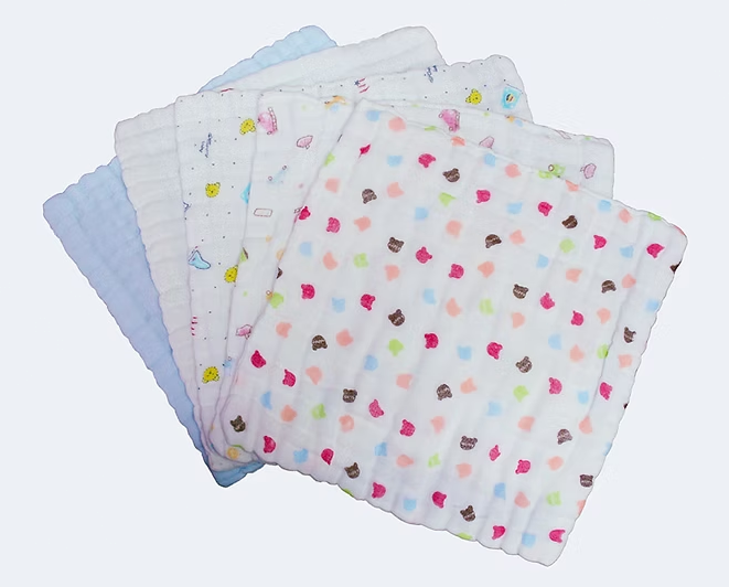 Lenny World LW1035 全棉嬰兒紗布巾 (5條裝)