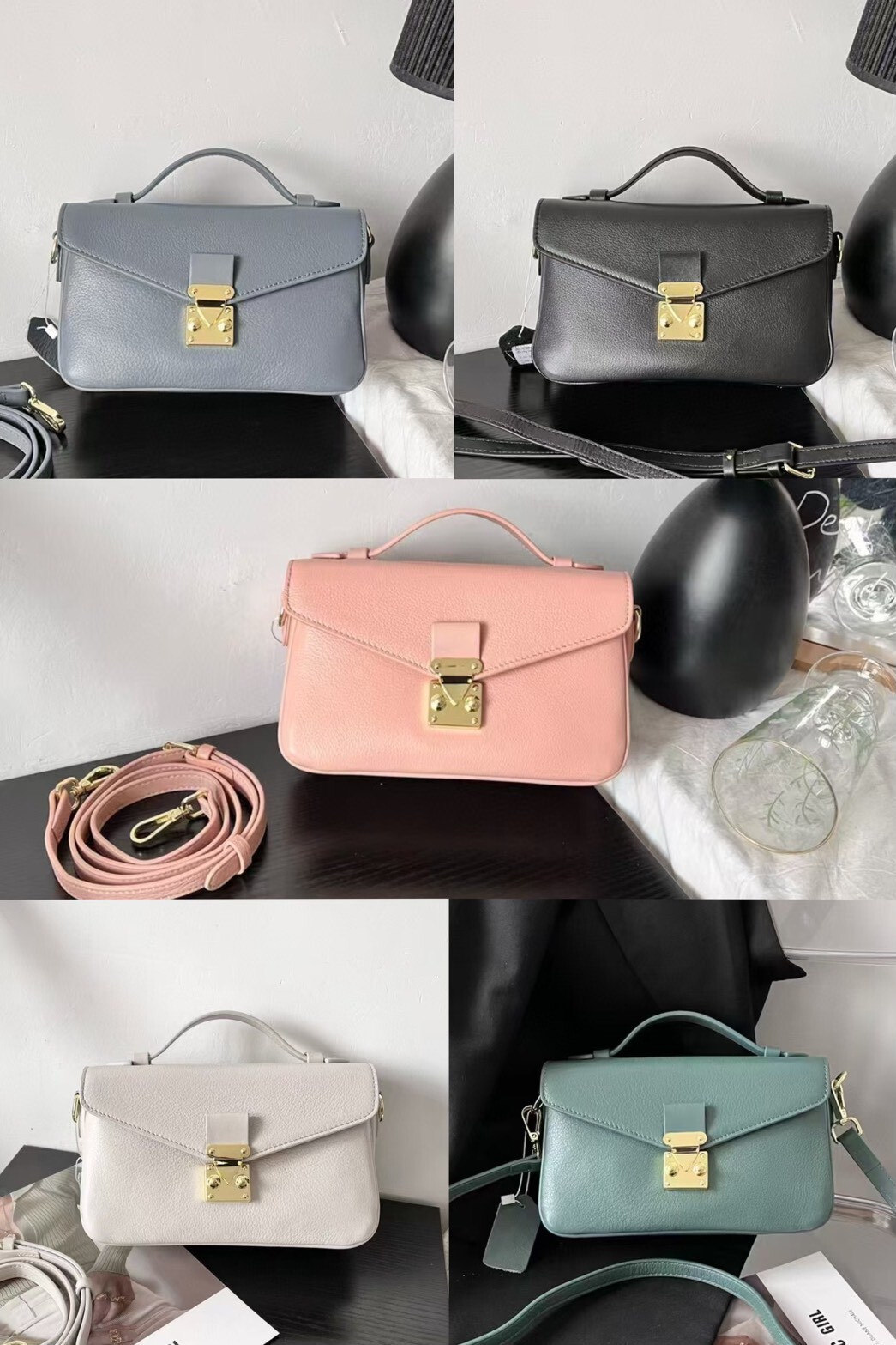 8748韓版牛皮郵差側背包