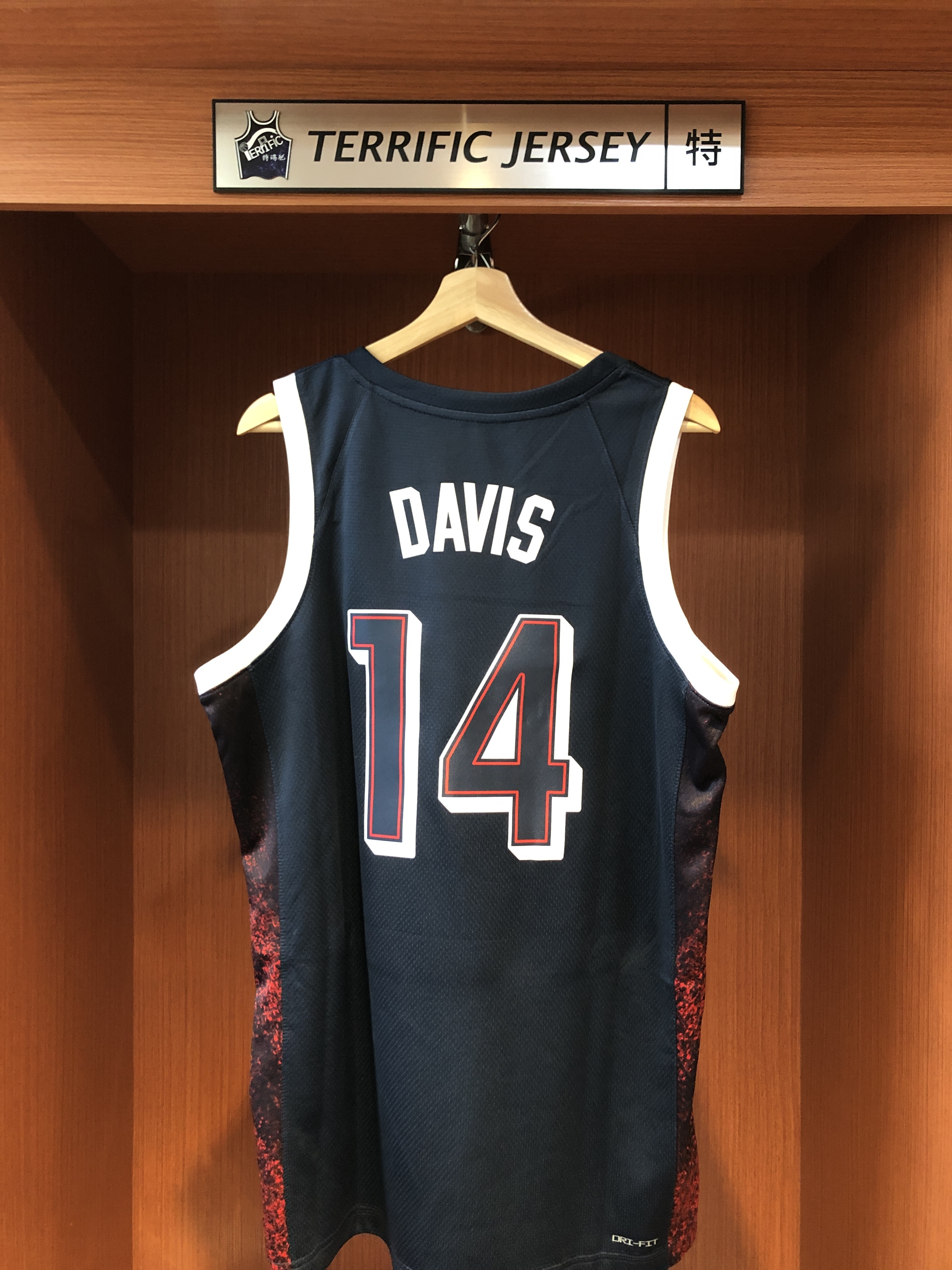 NBA球衣 Anthony Davis 巴黎奧運 美國隊 深藍 Nike Swingman 球迷版 熱轉印 全新
