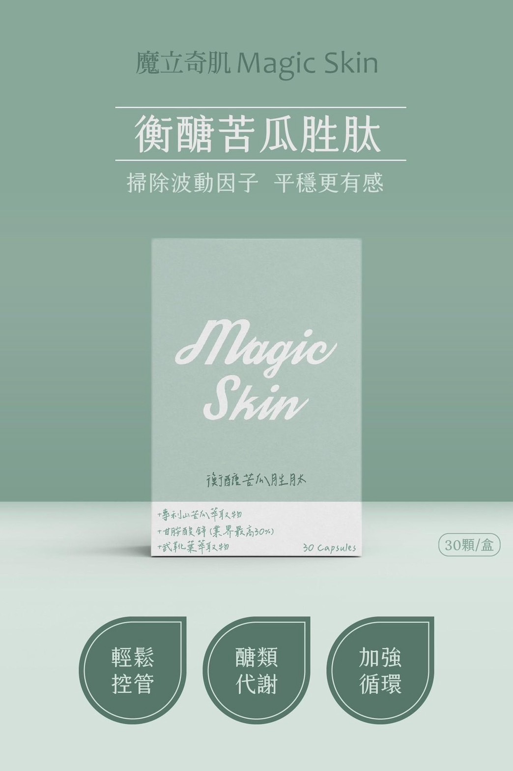 好代謝，衡醣苦瓜胜肽膠囊組合