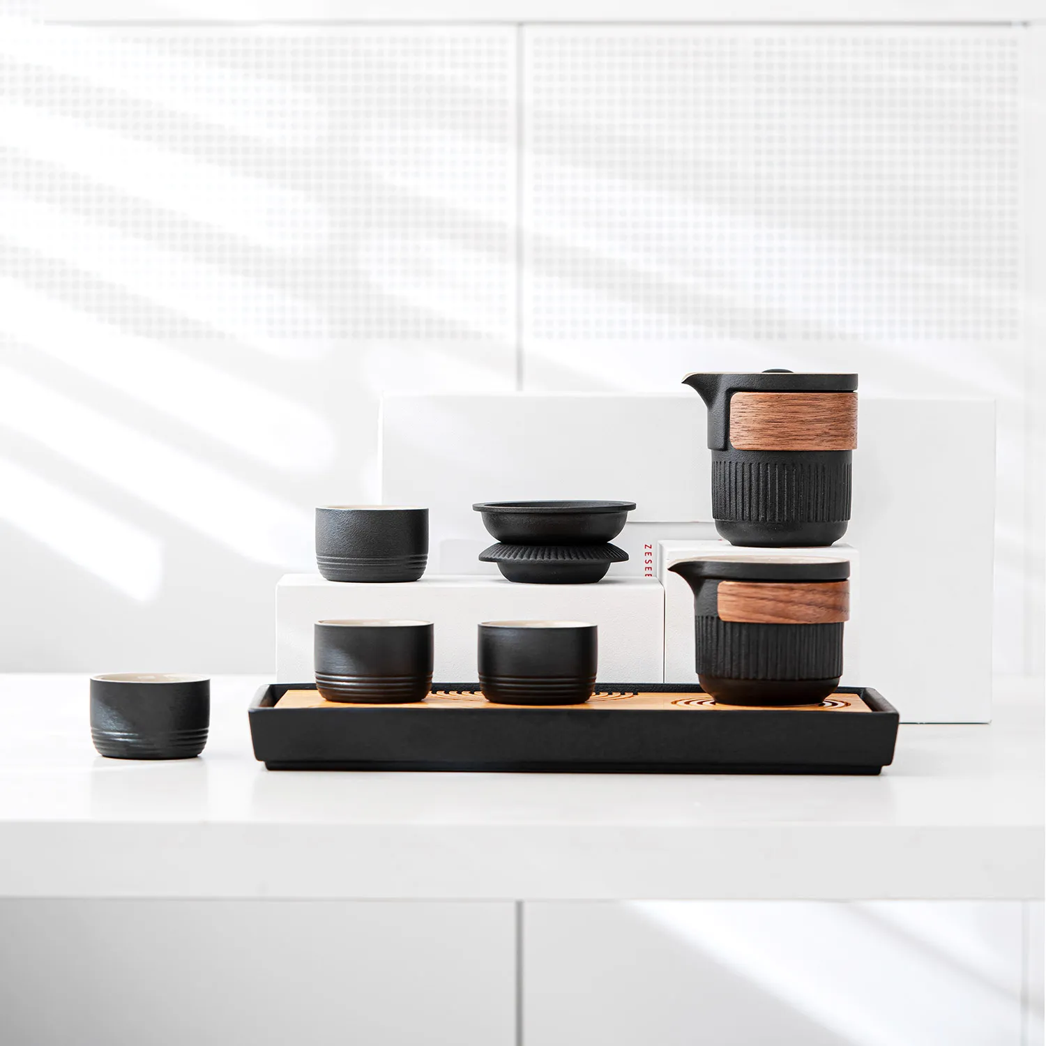 ZESEE | Black 茶具组(枯山水套裝)