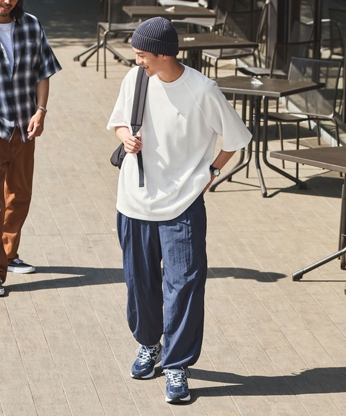 #現貨 日本限定 THE CRAFT CREW PRODUCTS 刺繡LOGO 除臭 抗菌 大廓形插肩袖 華夫格短袖踢 七色