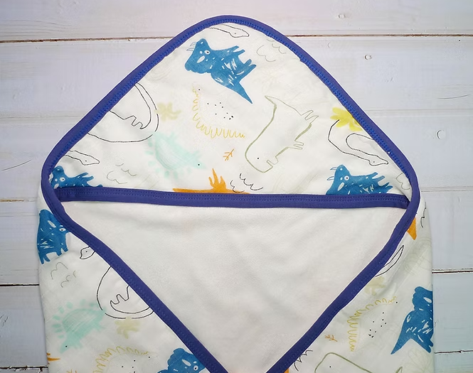 Lenny World LW1051 嬰兒竹纖維紗布毛巾包被 - 恐龍