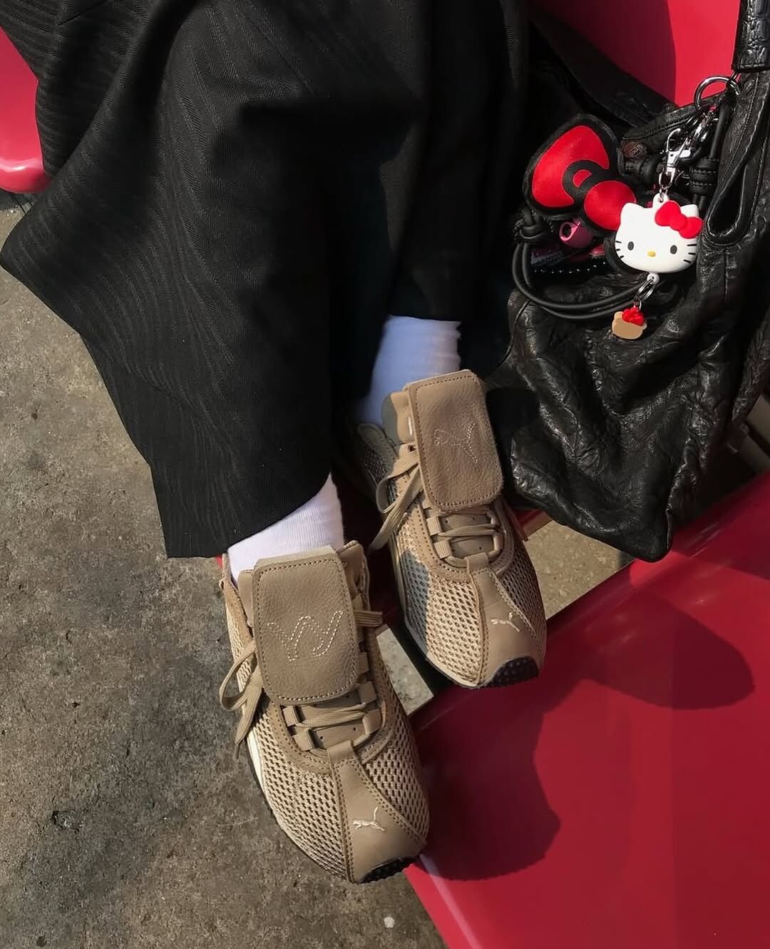 Puma x Open YY SPEED CAT 復古翻蓋賽車鞋 卡其