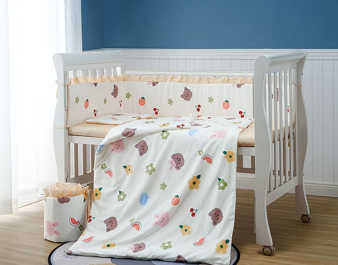 Lenny World LW1054 嬰兒全棉貢緞床品套裝 - 好友時光