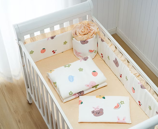 Lenny World LW1054 嬰兒全棉貢緞床品套裝 - 好友時光